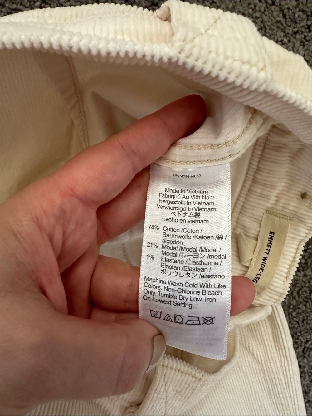 Madewell Emmett Wide Leg Corduroy Pants - Picture 5 of 8